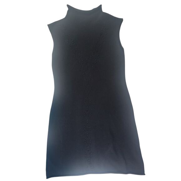 WHIM Cashmere Blend Black Knit Dress Women's SZ M - Picture 1 of 13